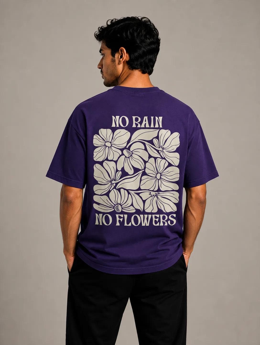 Oversized Flower Print T-shirt