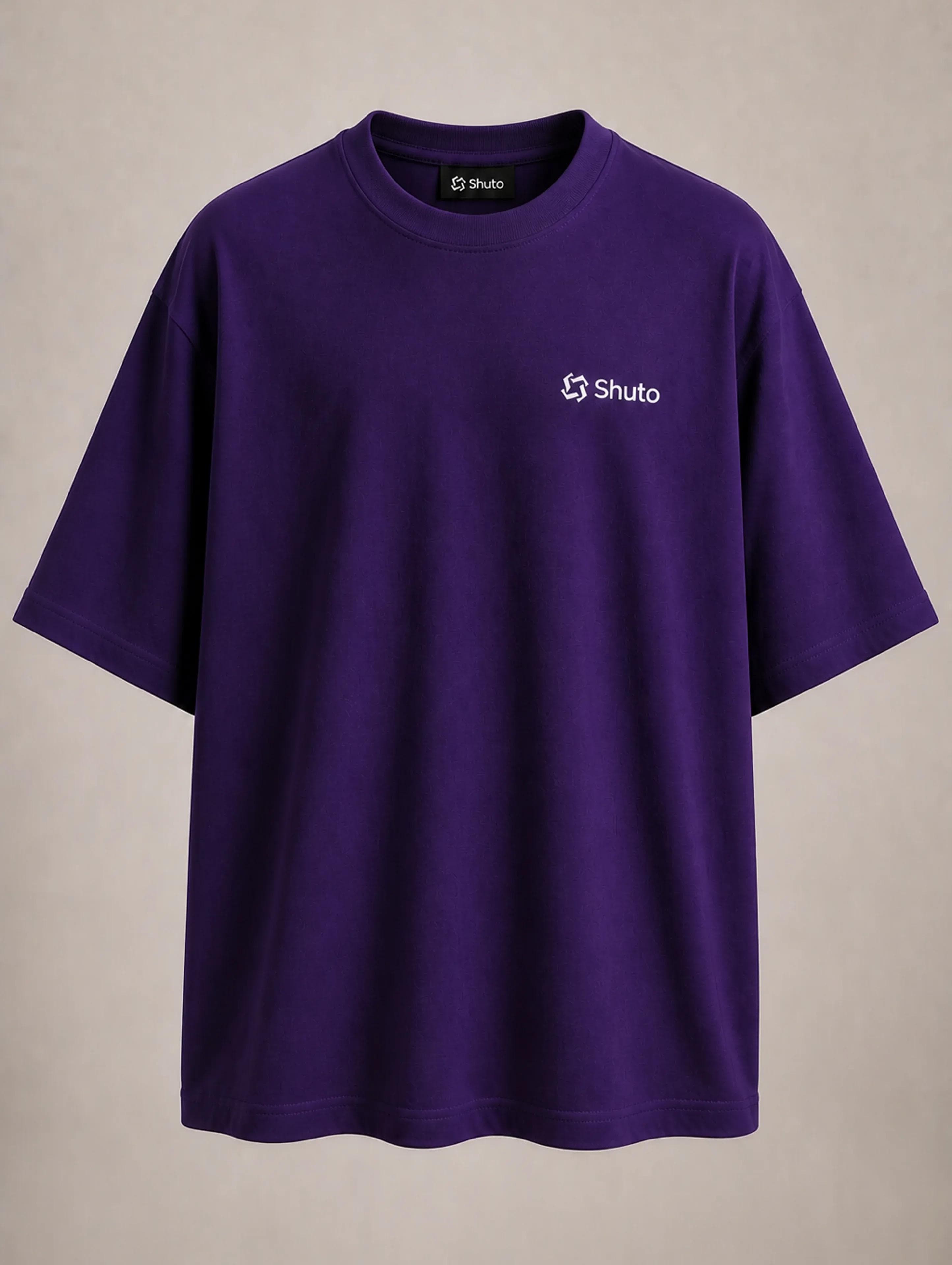 Premium Deep Purple Oversized T-Shirt
